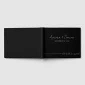 Til Death Minimal Black Mariage Livre d'invité (Complet)