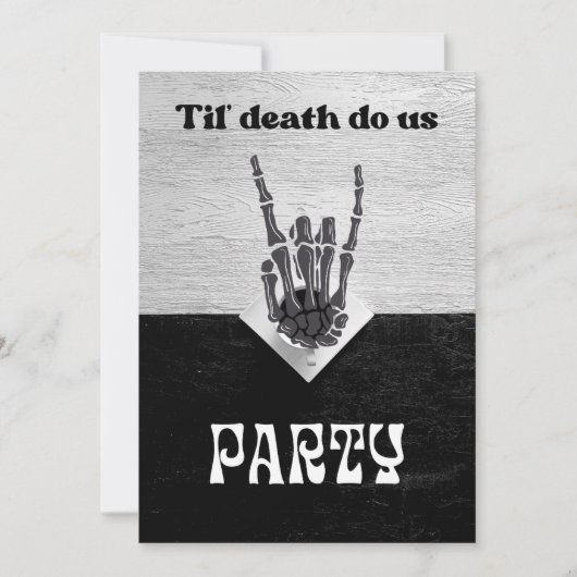 Til Death Party Nuptiale Douche Invitation (Devant)