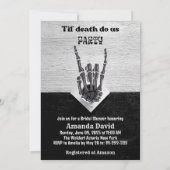 Til Death Party Nuptiale Douche Invitation (Dos)