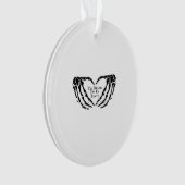 Til Death - Skelet Hart Handen Ornament (voorkant)
