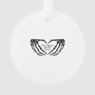 Til Death - Skelet Hart Handen Ornament