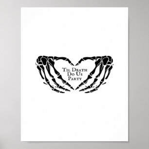 Til Death - Skelet Hart Handen Poster