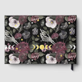 Til Death Waterverf Schedel Roos Gotische Bruiloft Gastenboek (Achterkant)