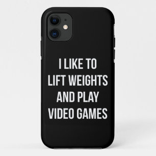 Til gewichten op en speel videogames - Gaming Work iPhone 11 Hoesje