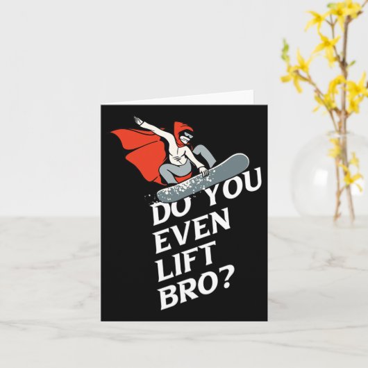 Til je zelfs BRO Snowboarder Design Motive 1 op? Kaart (Gele Bloem)