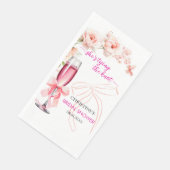 Til op de glas Zij Knoopt de Knoop Bruidsborrel Servet (Hoek)