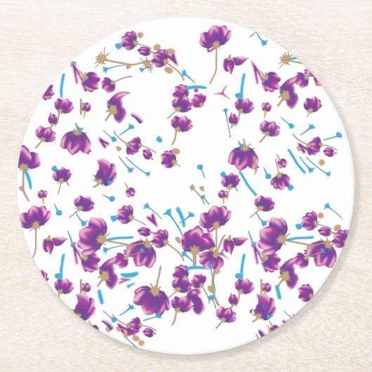 Til uw merk naar een hoger niveau met hoogwaardige ronde kartonnen onderzetter (Voorkant)