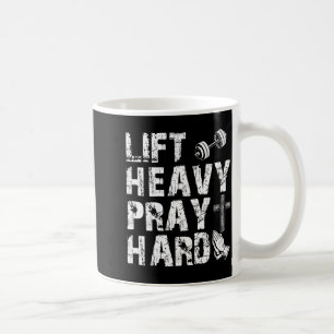 Til zwaar Bid hard Gym Workout Christelijk Cadeau  Koffiemok