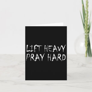 Til Zwaar Gebed Hard Fitness Bodybuilding Jesus Fa Kaart