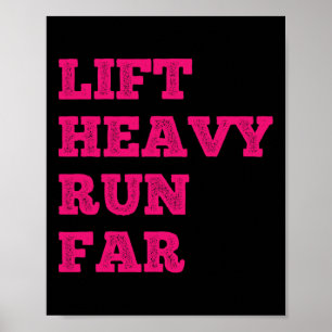Til zwaar hardlopen ver hybride sport fitness hard poster