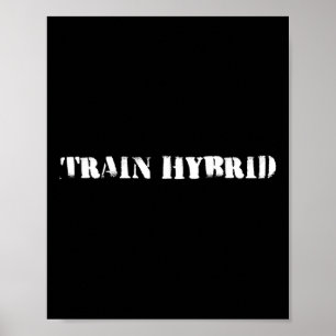 Til zwaar hardlopen ver hybride sport fitness hard poster