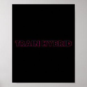 Til zwaar hardlopen ver hybride sport fitness hard poster