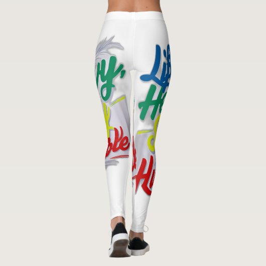 Til zwaar op, blijf nederig leggings (Achterkant)