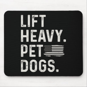 Til zware huisdieren honden gewichtheffen bodybuil muismat