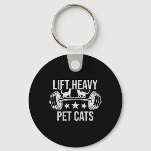 Til zware huisdieren katten Bodybuilding gewichthe Sleutelhanger