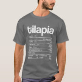 Tilapia Nutrition Fact Funny Thanksgiving Christma T-shirt (Voorkant)