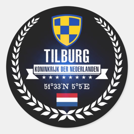 Tilburg Ronde Sticker (Voorkant)