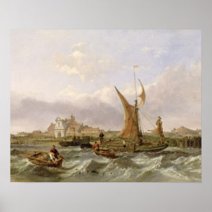 Tilbury Fort - Wind Against the Tide, 1853 (olie o Poster