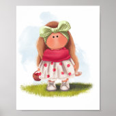 Tilda poppen strawberry poster (Voorkant)