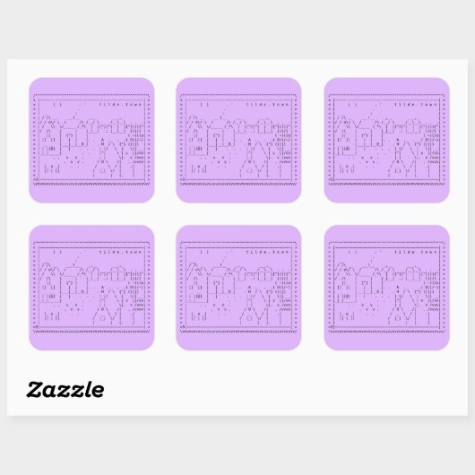tilde.town ascii art sticker (Feuille)