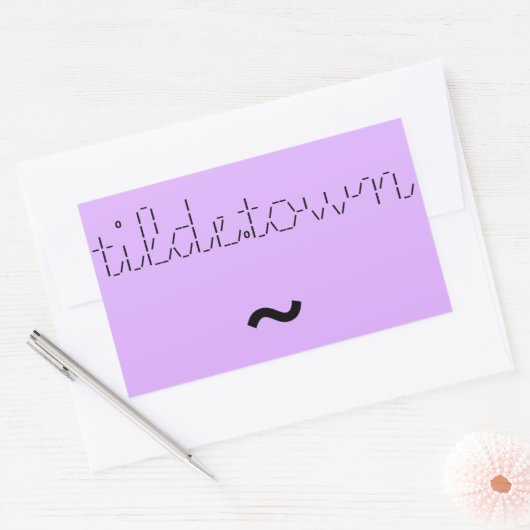 tilde.town ascii bannière autocollant (Enveloppe)