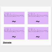 tilde.town ascii bannière autocollant (Feuille)