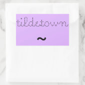 tilde.town ascii bannière autocollant (Sac)