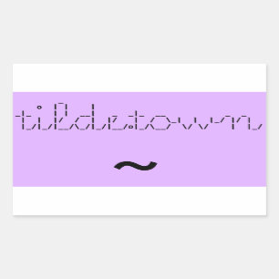 tilde.town ascii bannière autocollant