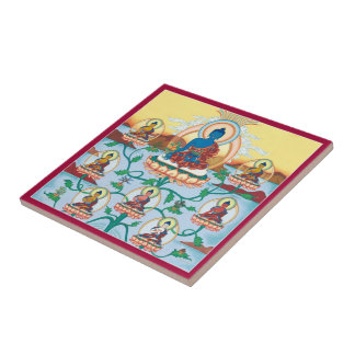 Tile - 8 Medicine Buddhas - Masters of Healing Tegeltje