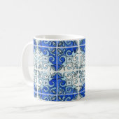 Tile Art Mok - blauw (Voorkant links)