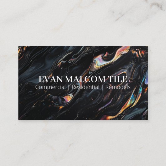 Tile Business Card Visitekaartje (Voorkant)