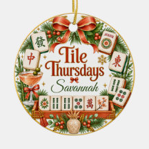 Tile Donderdagen Mahjong Ornament Mahjong Club Cad