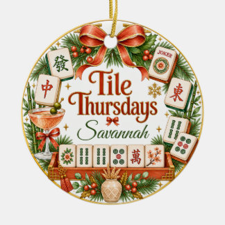 Tile Donderdagen Mahjong Ornament Mahjong Club Cad