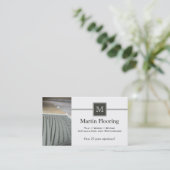 Tile flooring aangepast visitekaartje monogram (Staand voorkant)