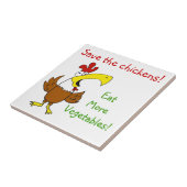 Tile- Funky Chicken Tegeltje (Zijkant)