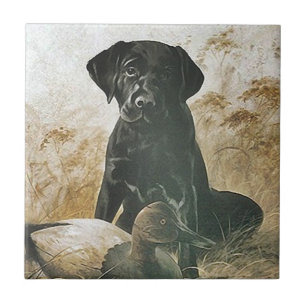 Tile  Hunting Dog puppy Lab Retriever Decoy Tegeltje