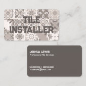 Tile Installer Visitekaartje (Voorkant / Achterkant)