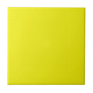 Tile met Bright Neon Yellow Background Tegeltje