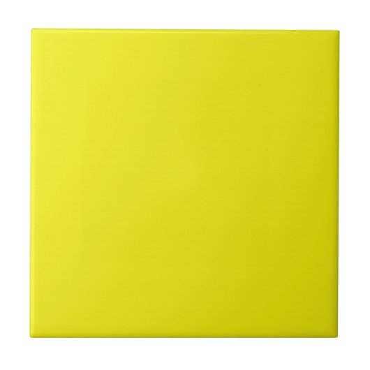 Tile met Bright Neon Yellow Background Tegeltje (Voorkant)