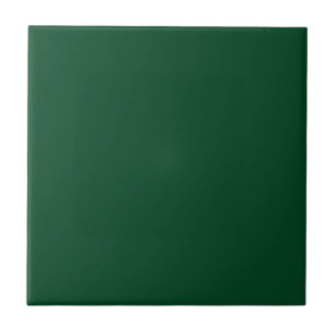 Tile met Dark Evergreen Green Background Tegeltje