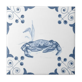 Tile met schuifkrab met schuifhoeken tegeltje