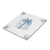 Tile met structuur met shell-hoeken verwijderen tegeltje (Zijkant)