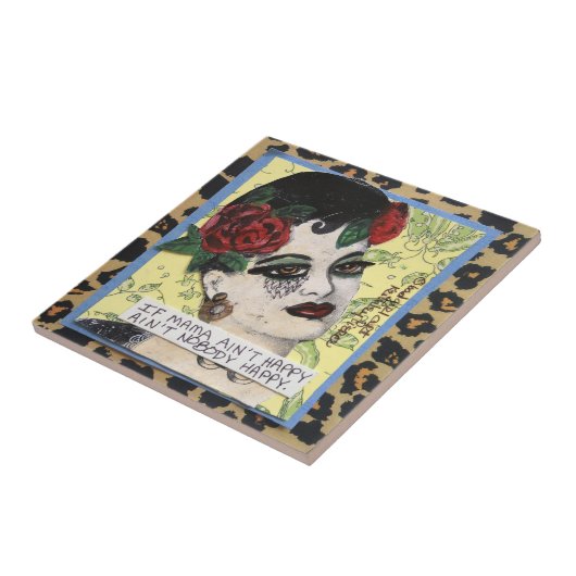 Tile/onderzetter/trivet Tegeltje (Zijkant)