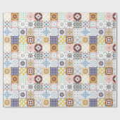 Tile Patroon Cadeaupapier (Vlak)