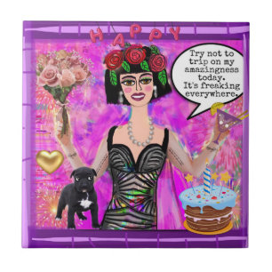 TILE-Probeer niet op mijn verbazing te gaan Tegeltje