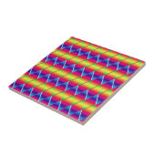 Tile - Rainbow Diamonds Tegeltje (Zijkant)