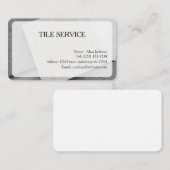 TILE SERVICES Carte de visite modifiable (Devant / Derrière)