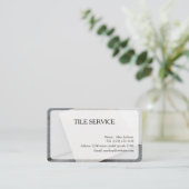 TILE SERVICES Carte de visite modifiable (Debout devant)
