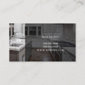 Tile Stone Granite Marble Construction Business Bu Visitekaartje (Achterkant)