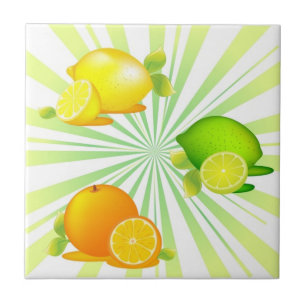 Tile Trivet-Citrus Tegeltje